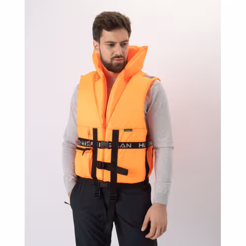 Жилет с воротником спасательный Восток "ПР" ЖС-001, размер 52-56, до 100 кг, оранжевый, ГОСТ Р58108-2019, подходит для ГИМС