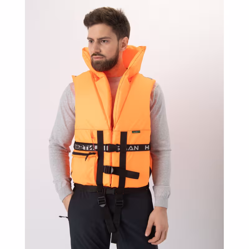 Жилет с воротником спасательный Восток "ПР" ЖС-001, размер 58-64, до 120 кг, оранжевый, ГОСТ Р58108-2019, подходит для ГИМС