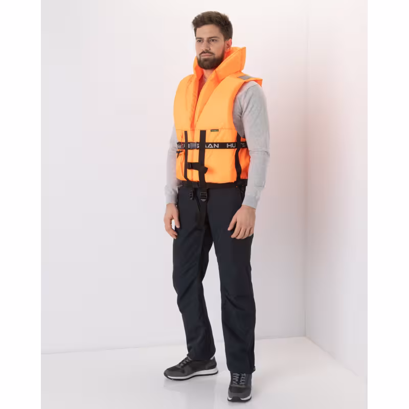 Жилет с воротником спасательный Восток "ПР" ЖС-001, размер 58-64, до 120 кг, оранжевый, ГОСТ Р58108-2019, подходит для ГИМС