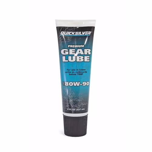 Масло трансмиссионное минеральное для лодочных моторов Quicksilver Gear Lube Premium SAE 80W-90, 237 мл