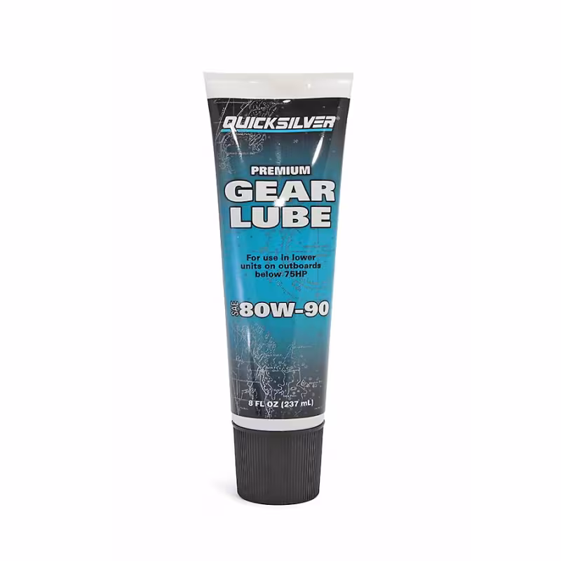 Масло трансмиссионное минеральное для лодочных моторов Quicksilver Gear Lube Premium SAE 80W-90, 237 мл