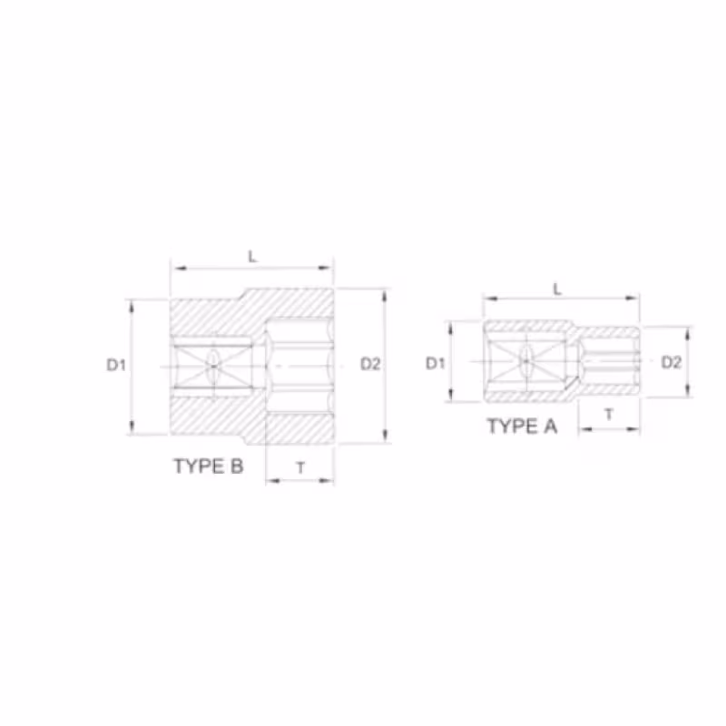 Головка торцевая Licota N6030, 6-гранная, 30 мм, 3/4"