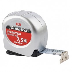 Рулетка строительная Matrix Magnetic 31012, 7,5 м x 25 мм