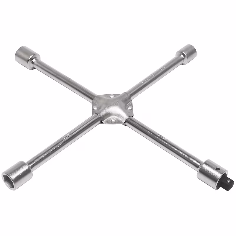 Ключ баллонный крестовой 17*19*21*22 с переходником 1/2" GARWIN