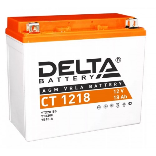Аккумулятор Delta CT1218, 18Ah, 12V