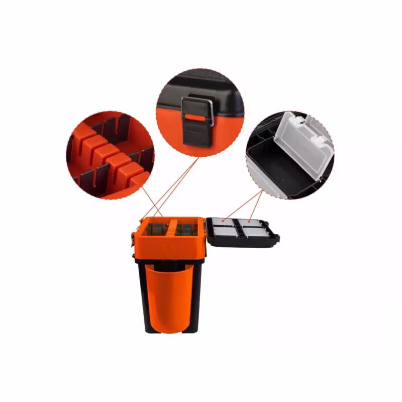 Ящик зимний (шарабан) Helios FishBox, оранжевый, 19 л