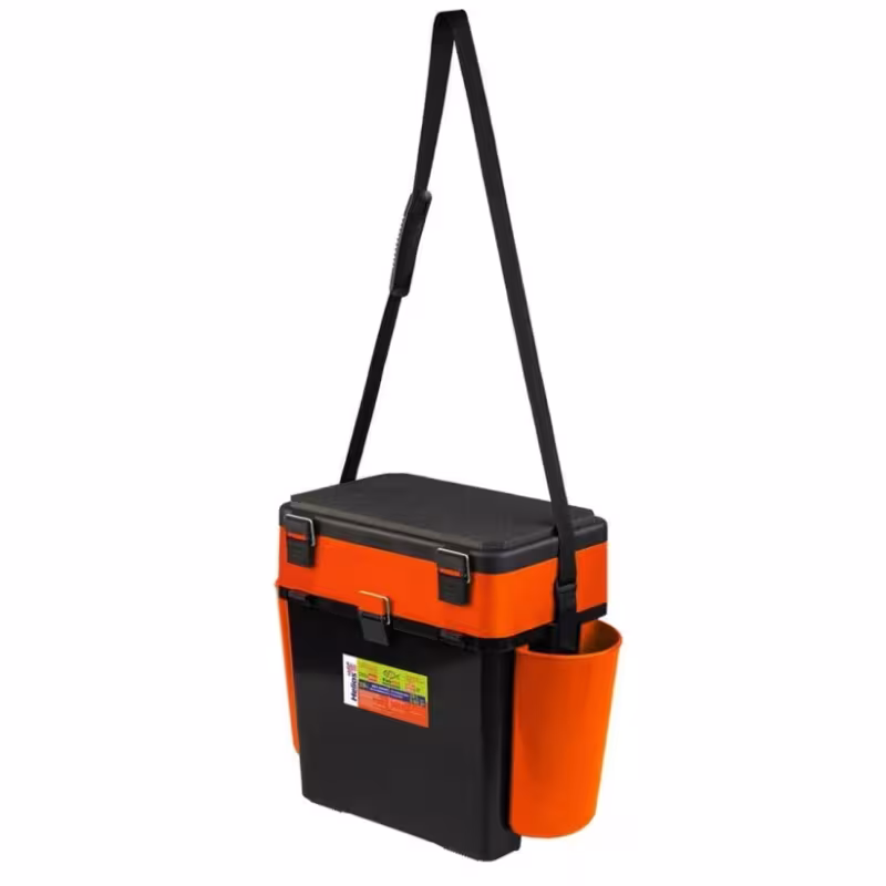 Ящик зимний (шарабан) Helios FishBox, оранжевый, 19 л