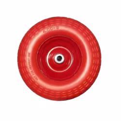 Колесо пенополиуретановое для тачки 4.00-6, 20 мм, симметричная ступица