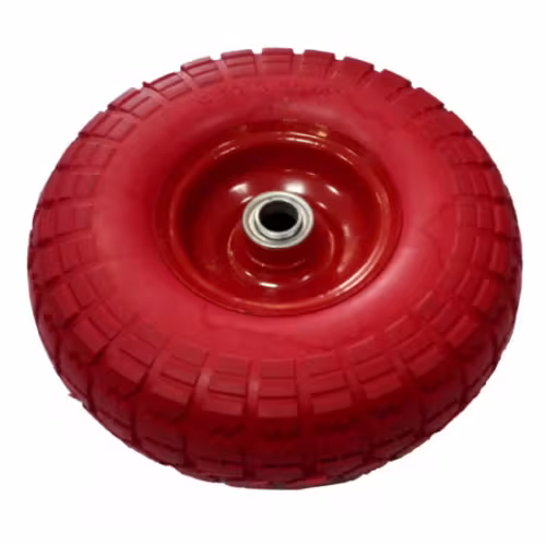 Колесо полиуретановое для тачки 4.10/3.50-4. 20 мм, симметричная ступица