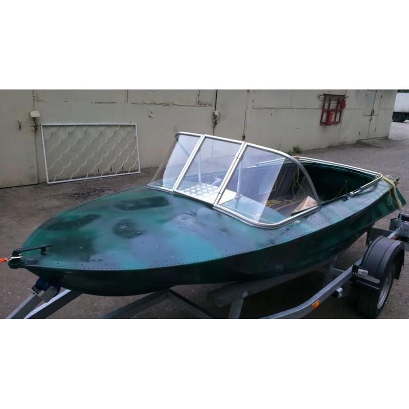 Стекло с калиткой на лодку Обь-3