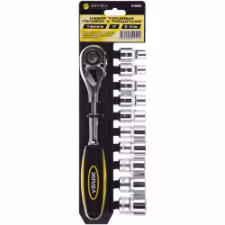 Набор торцевых головок с трещоткой Эврика ER-96090, 11 предметов