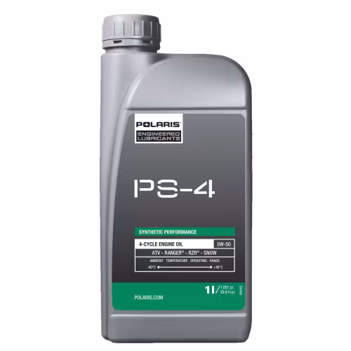 Масло моторное синтетическое для 4Т двигателей Polaris PS-4 Plus 5W50, 1л