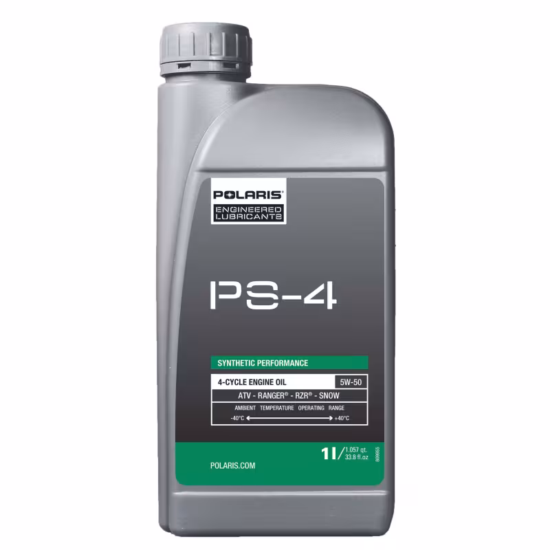 Масло моторное синтетическое для 4Т двигателей Polaris PS-4 Plus 5W50, 1л