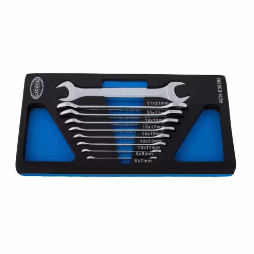 Набор ключей рожковых Licota ACK-E38305, 6 - 23 мм, 9 предметов