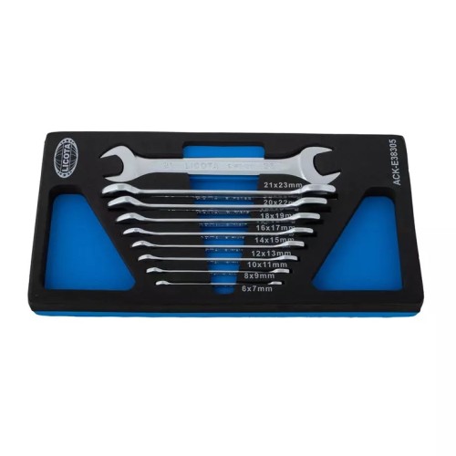 Набор ключей рожковых Licota ACK-E38305, 6 - 23 мм, 9 предметов