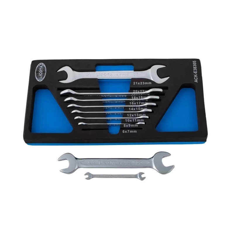 Набор ключей рожковых Licota ACK-E38305, 6 - 23 мм, 9 предметов