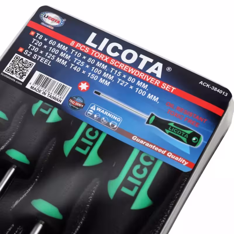 Набор отверток Torx Licota ACK-384013, 8 предметов