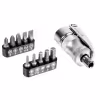 Отвертка-рукоятка трещоточная PH, SL, Torx с набором бит 1/4