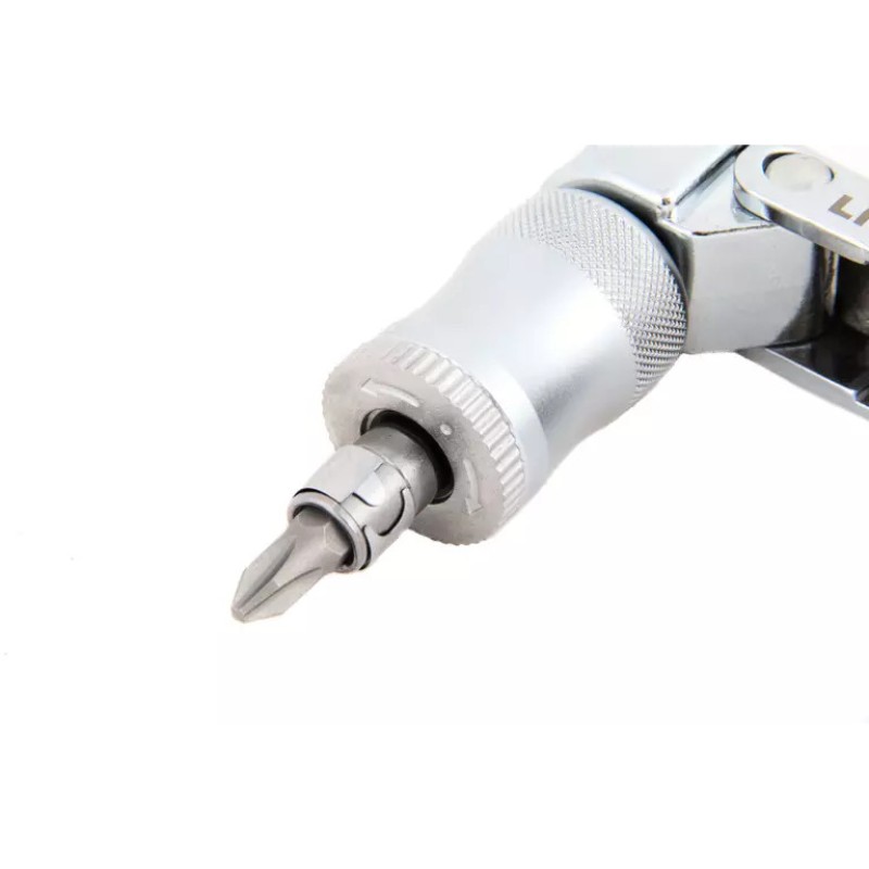 Отвертка-рукоятка трещоточная PH, SL, Torx с набором бит 1/4