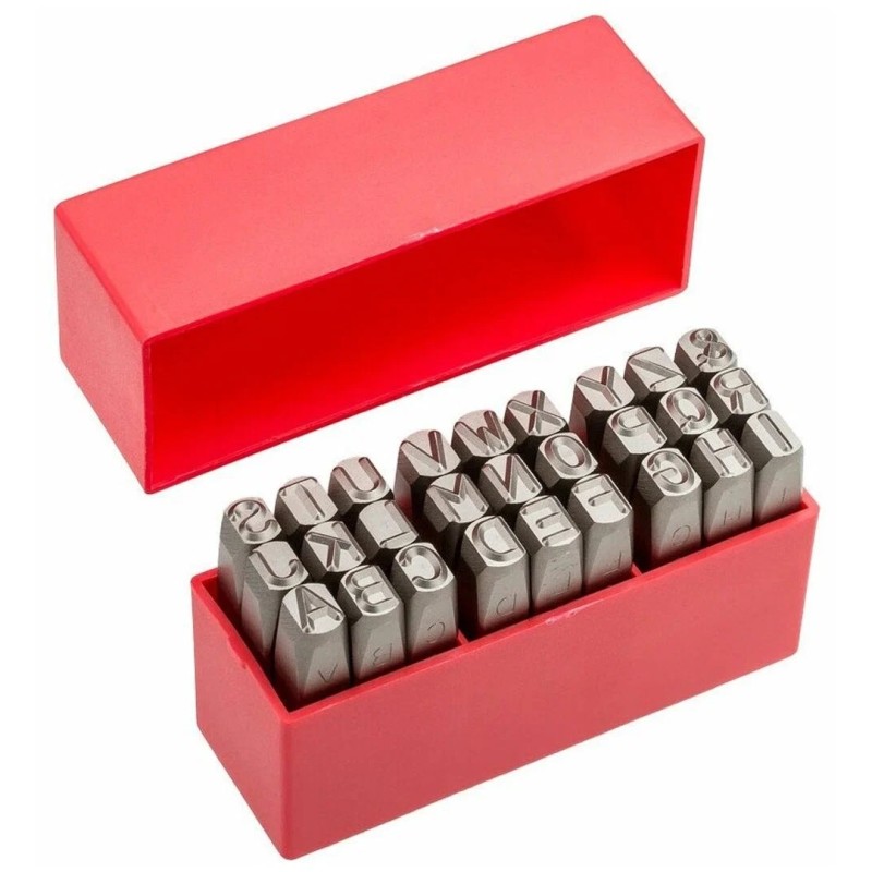 Набор выколоток буквенных Licota ATF-5115A-8.0, 8 мм