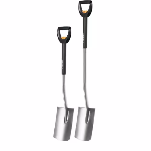 Лопата штыковая прямоугольная телескопическая Fiskars SmartFit 1000620
