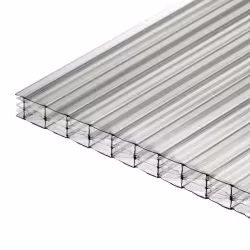 Поликарбонат сотовый Стандарт, 4х2100x6000 мм, прозрачный