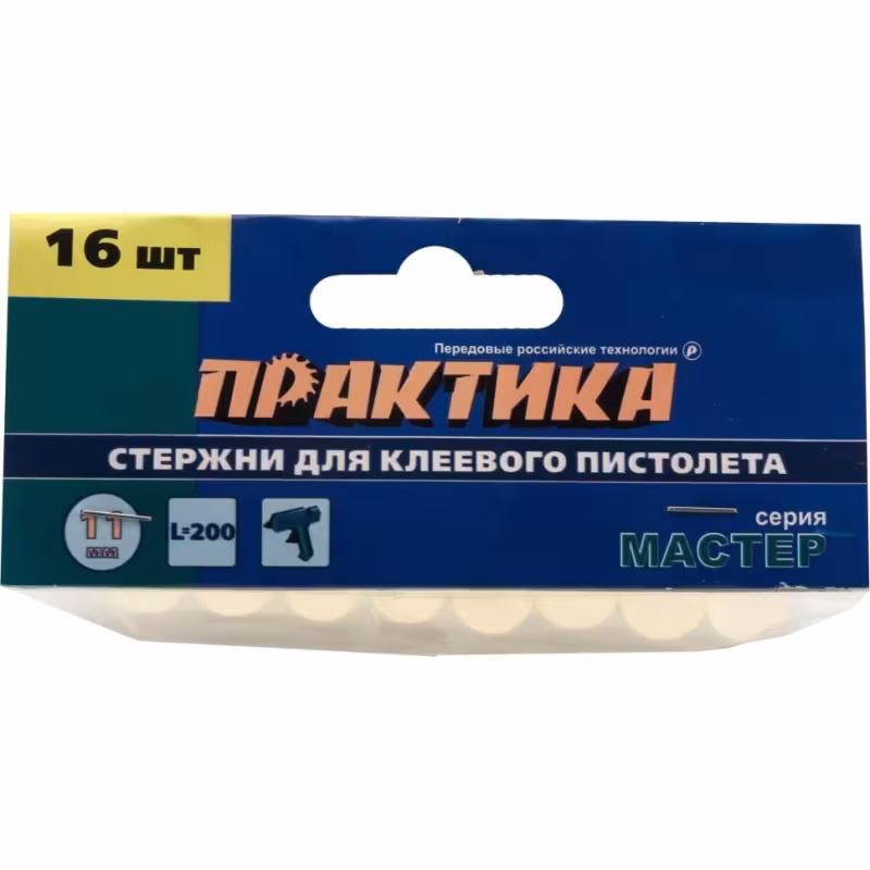 Стержни клеевые Практика 641-602, 11х200 мм, 16 шт.