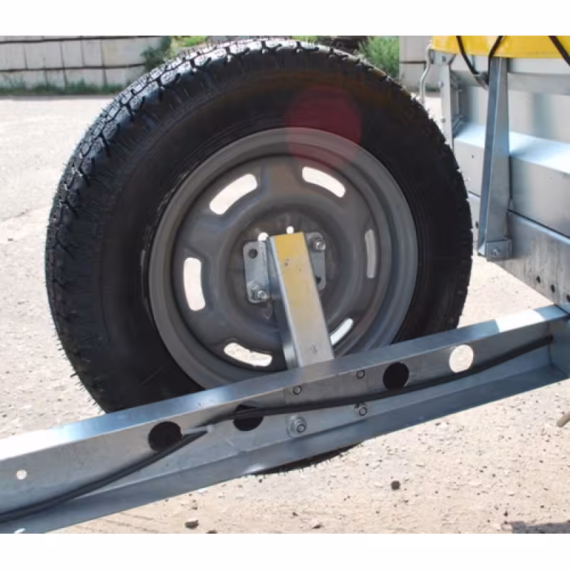 Кронштейн запасного колеса КЗК-3,  универсальный R13/14/16", на дышло