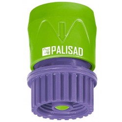 Коннектор с аквастопом для шланга Palisad 66170, 3/4"
