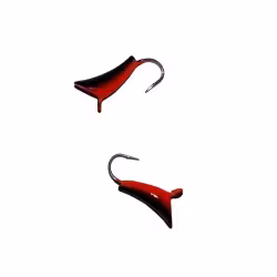 Мормышка вольфрамовая с ушком Blue fox  (4гр.) черно-красная