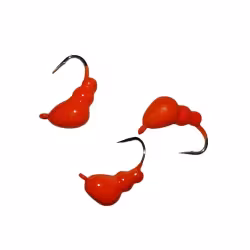 Мормышка вольфрамовая с ушком Муравей (6гр.) оранжевая