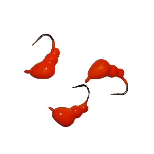 Мормышка вольфрамовая с ушком Муравей (6гр.) оранжевая