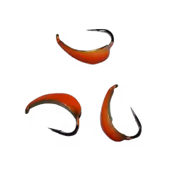 Мормышка вольфрамовая с ушком Кобра (5гр.) оранж. с золотом