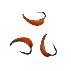 Мормышка вольфрамовая с ушком Кобра (5гр.) оранж. с золотом