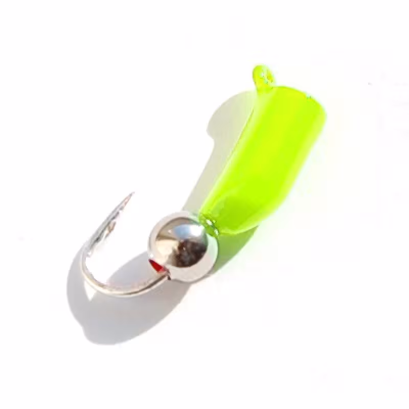 Мормышка вольфрамовая с ушком Столбик (3гр.) лимонная