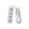Удлинитель сетевой четырехместный с заземлением Lux У4-Е-03 (16А, 250В, 3 м)