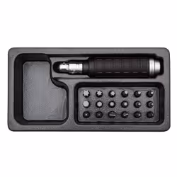 Отвертка-рукоятка ударная HEX, PH, PZ, SL, T с набором бит 5/16 Licota ACK-274012, 20 предметов