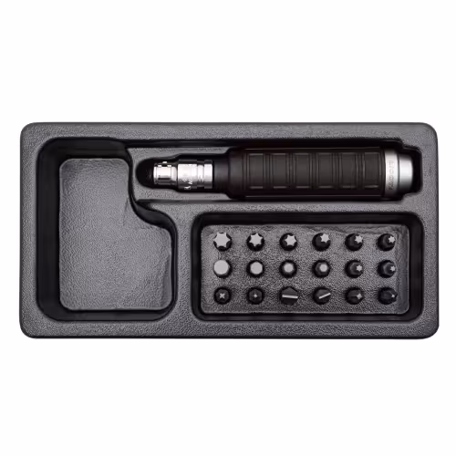 Отвертка-рукоятка ударная HEX, PH, PZ, SL, T с набором бит 5/16 Licota ACK-274012, 20 предметов