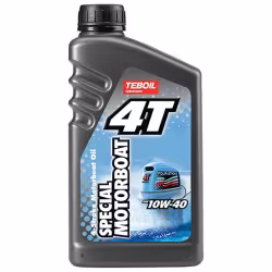 Масло моторное полусинтетическое для 4Т лодочных моторов Teboil 4T Special Motorboat 10w40, 1л