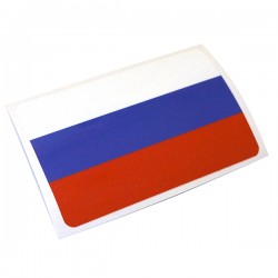Наклейка ламинированная на лодку "Российский флаг"