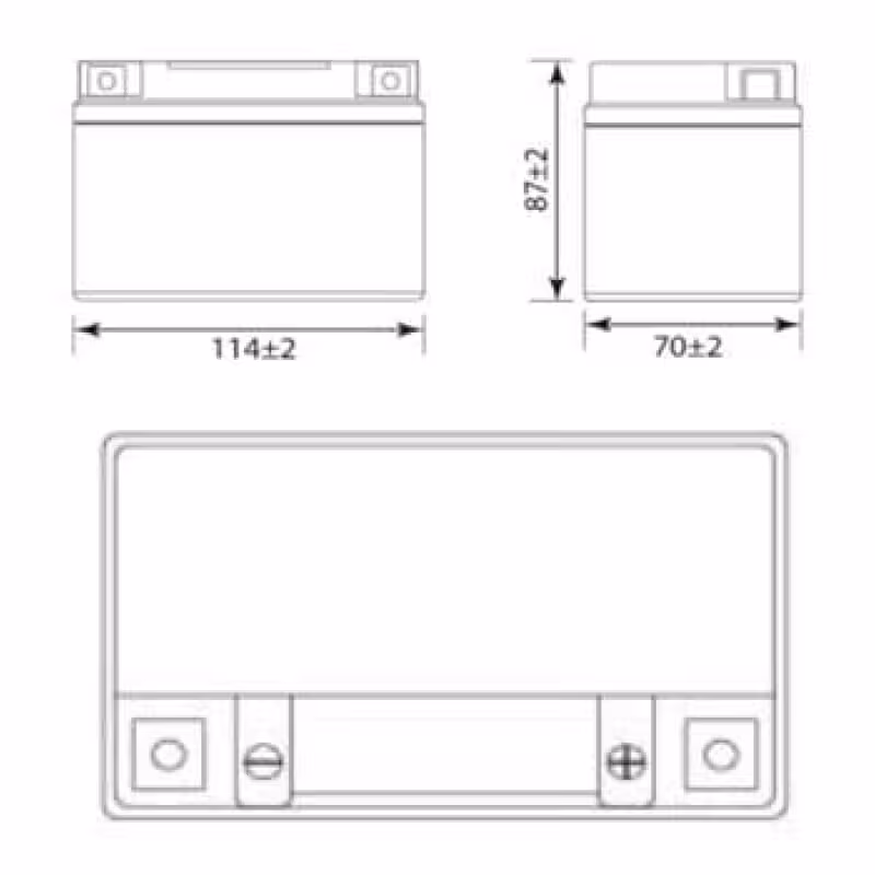 Аккумулятор Delta CT1204, 4Ah, 12V