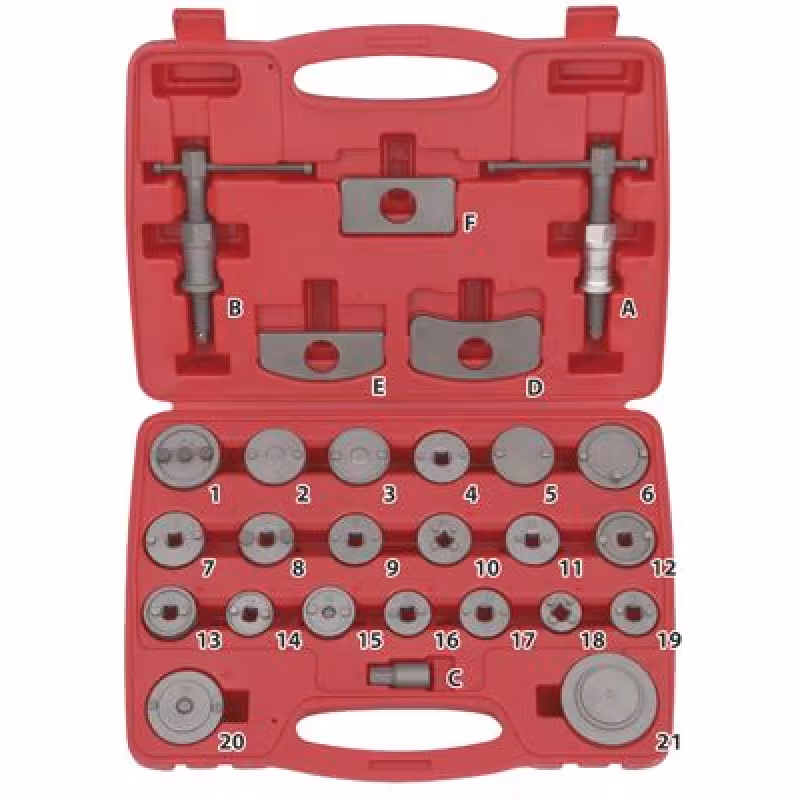 Приспособление для разжатия тормозных цилиндров НАБОР (правая и левая резьба) LICOTA