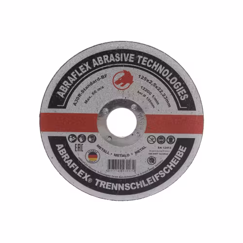 Круг отрезной по металлу Abraflex Standart BF 125,  A30 