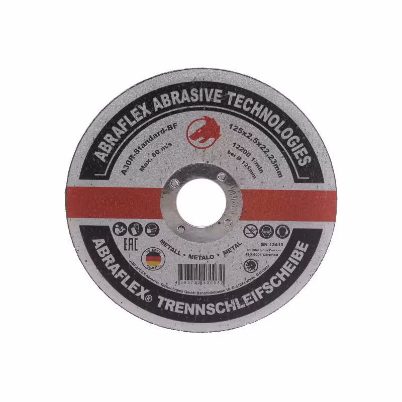 Круг отрезной по металлу Abraflex Standart BF 125,  A30 