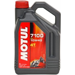 Масло моторное синтетическое для 4Т мотоциклов Motul 7100 10W40, 4л