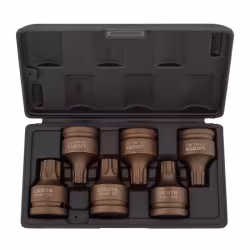 Набор ударных головок Licota ASA-80009 (3/4", T70-T100, M16, M18, 6 пр.)