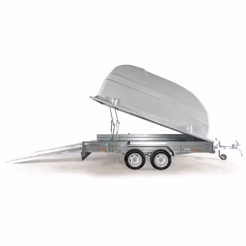 Прицеп бортовой двухосный Вектор ЛАВ 81013А с крышкой, высокий борт