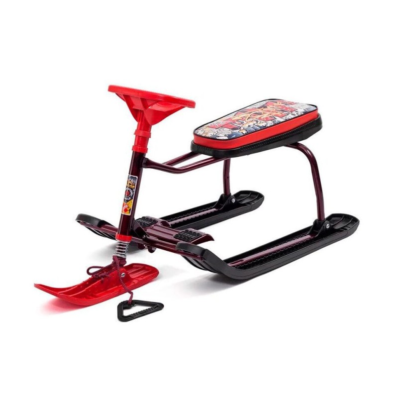 Снегокат Nika Kids Тимка Спорт 1 Красный граффити, артикул ТС1/ГК2, высота  540 мм, красная рама