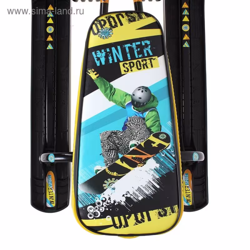 Снегокат Nika Kids Тимка Спорт 2, черный/желтый