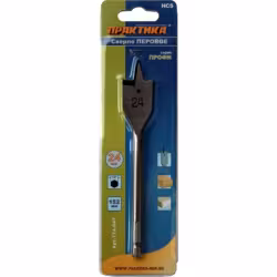 Сверло по дереву перовое 24х152мм Практика